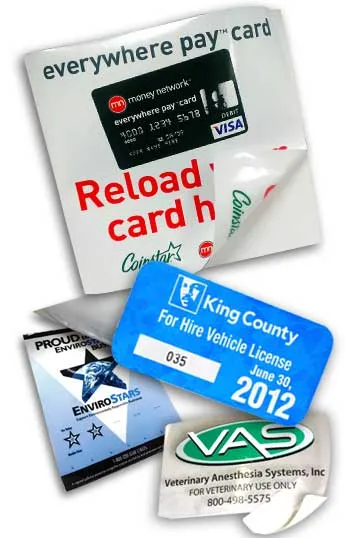 Window Decals / Static Clings Labels